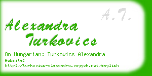 alexandra turkovics business card